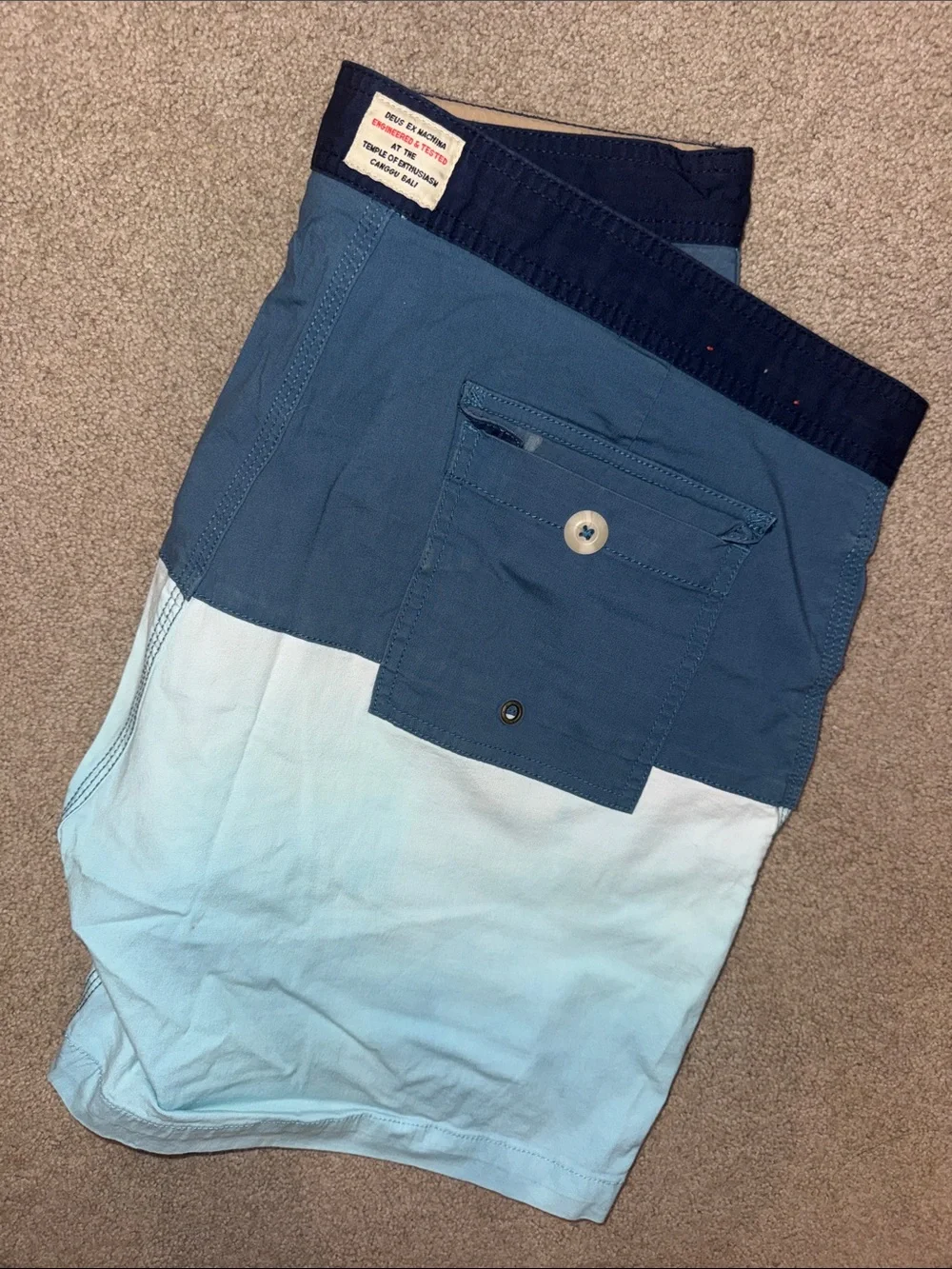 Deus Ex Machina Canggu Bali Berawa Pond Swim Trunks boardshorts 36 6” inseam